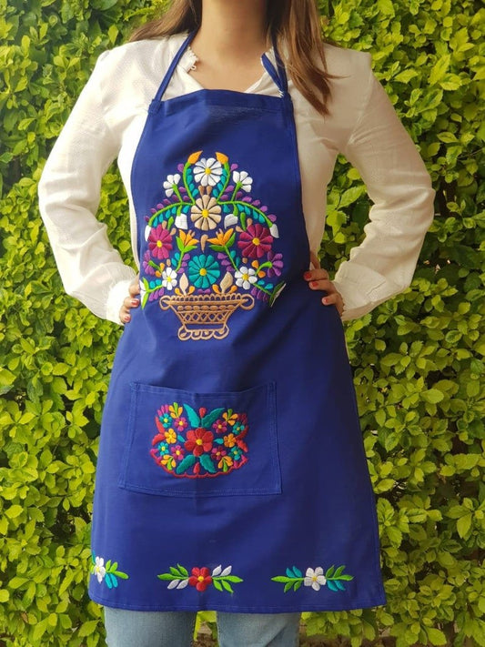 Mexican Handmade Embroidered Kitchen Apron – Thoughtful Gift from The Gift Shop UAE