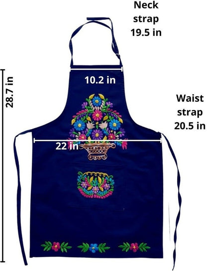 Mexican Handmade Embroidered Kitchen Apron – Thoughtful Gift from The Gift Shop UAE