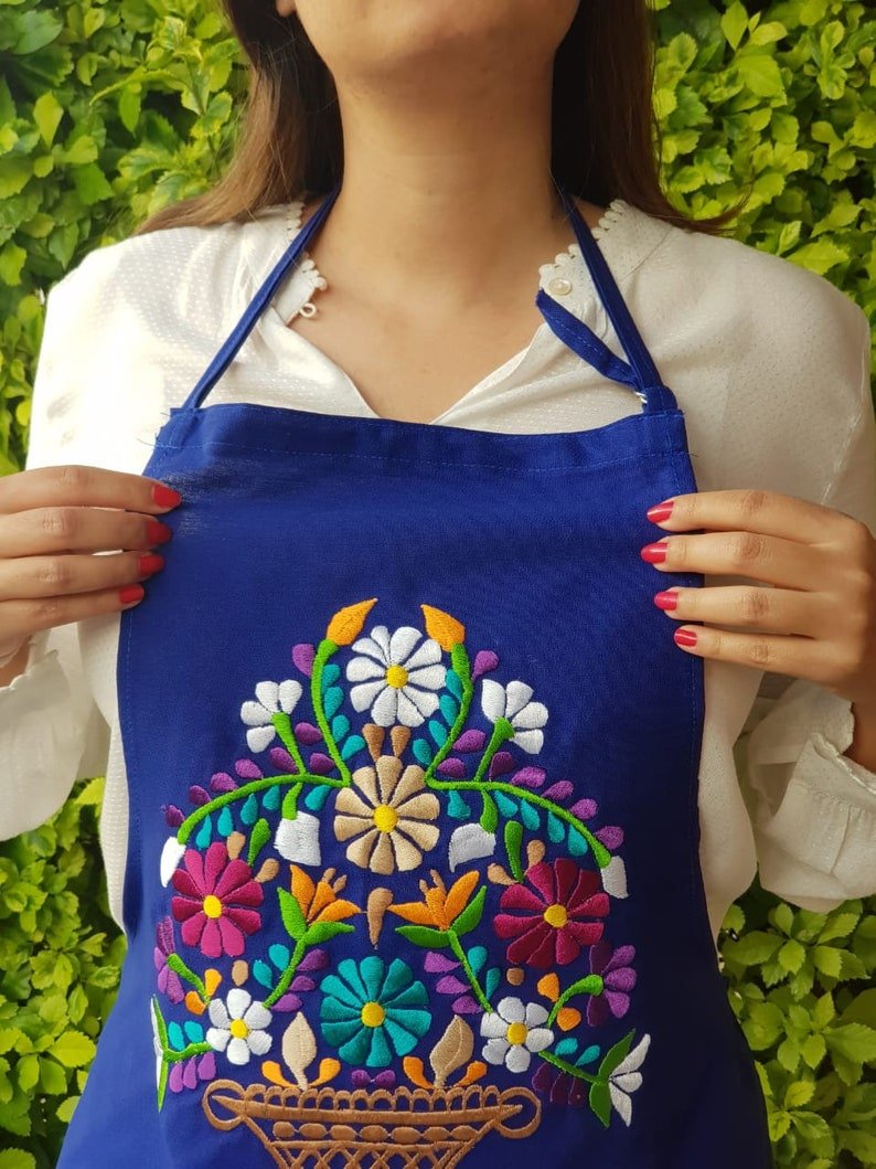 Mexican Handmade Embroidered Kitchen Apron – Thoughtful Gift from The Gift Shop UAE