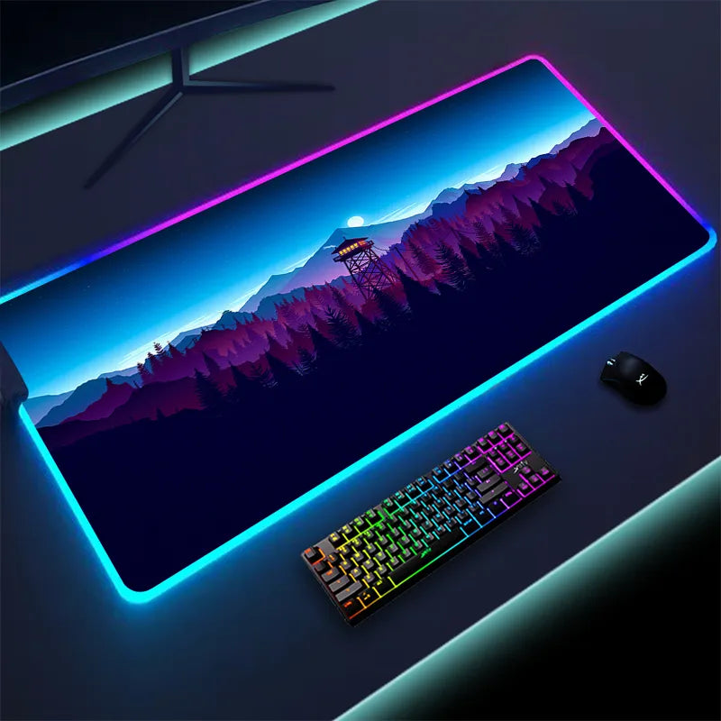 Luminous LED Lighting Mouse Pad - Enhanced Precision & RGB Aesthetics - The Gift Shop