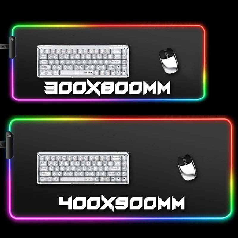 Luminous LED Lighting Mouse Pad - Enhanced Precision & RGB Aesthetics - The Gift Shop