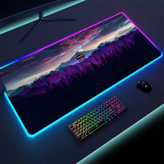 Luminous LED Lighting Mouse Pad - Enhanced Precision & RGB Aesthetics - The Gift Shop