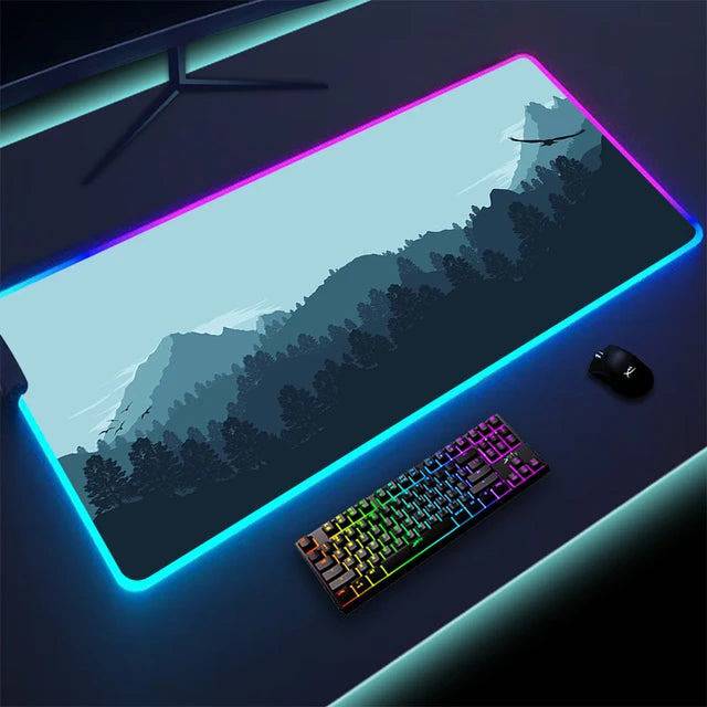 Luminous LED Lighting Mouse Pad - Enhanced Precision & RGB Aesthetics - The Gift Shop