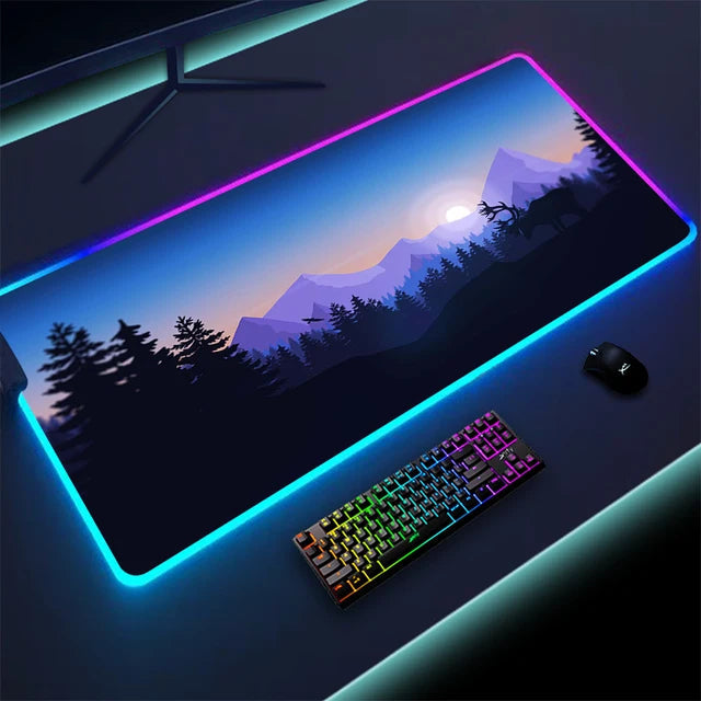 Luminous LED Lighting Mouse Pad - Enhanced Precision & RGB Aesthetics - The Gift Shop