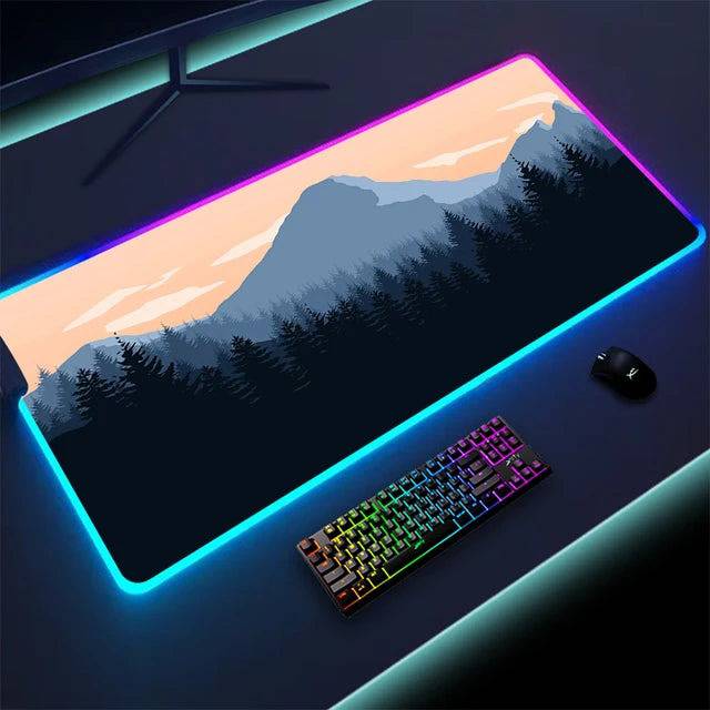 Luminous LED Lighting Mouse Pad - Enhanced Precision & RGB Aesthetics - The Gift Shop