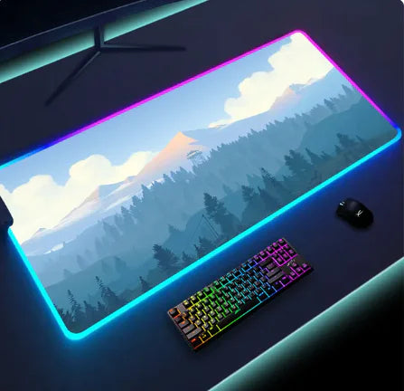 Luminous LED Lighting Mouse Pad - Enhanced Precision & RGB Aesthetics - The Gift Shop