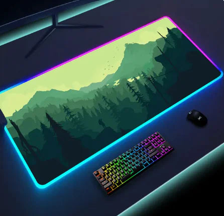 Luminous LED Lighting Mouse Pad - Enhanced Precision & RGB Aesthetics - The Gift Shop