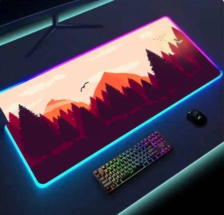 Luminous LED Lighting Mouse Pad - Enhanced Precision & RGB Aesthetics - The Gift Shop