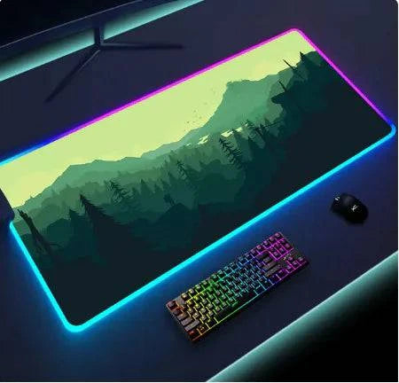Luminous LED Lighting Mouse Pad - Enhanced Precision & RGB Aesthetics - The Gift Shop