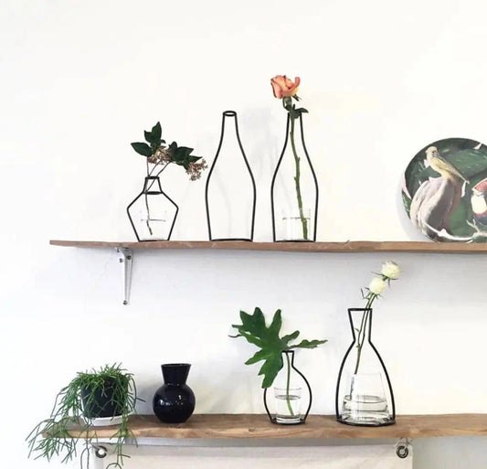 Nordic Style Iron Flower Vase - Elegant Home Decor Accent - The Gift Shop