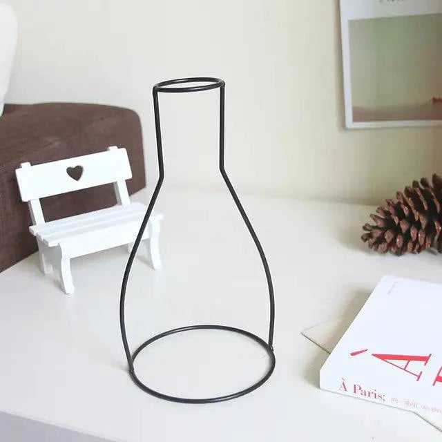Nordic Style Iron Flower Vase - Elegant Home Decor Accent - The Gift Shop