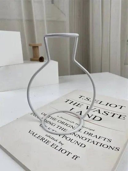 Nordic Style Iron Flower Vase - Elegant Home Decor Accent - The Gift Shop