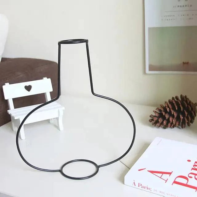 Nordic Style Iron Flower Vase - Elegant Home Decor Accent - The Gift Shop