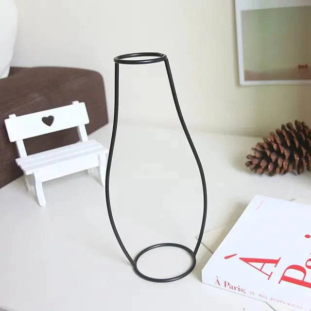 Nordic Style Iron Flower Vase - Elegant Home Decor Accent - The Gift Shop