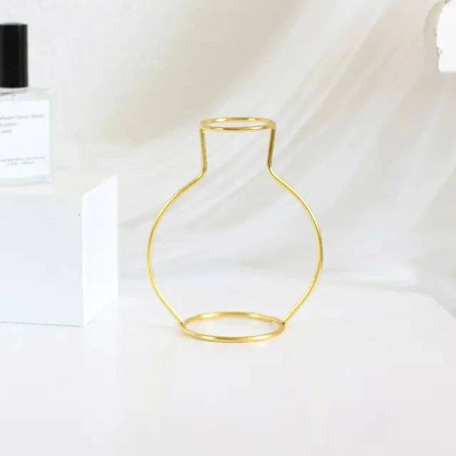 Nordic Style Iron Flower Vase - Elegant Home Decor Accent - The Gift Shop