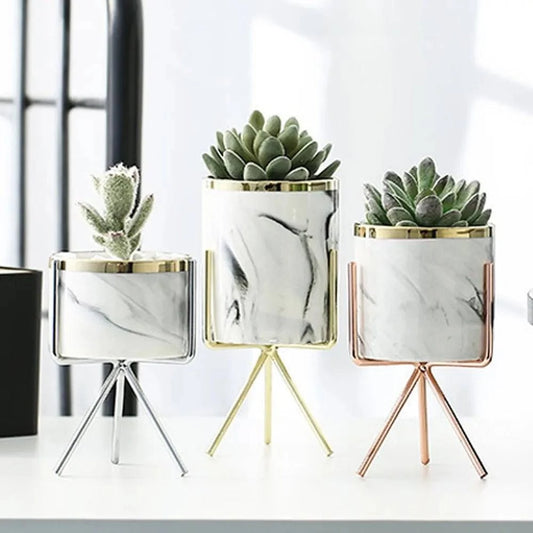 Nordic Ceramic Iron Art Vase Set - The Gift Shop