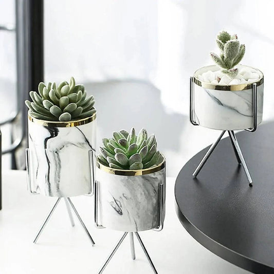 Nordic Ceramic Iron Art Vase Set - The Gift Shop