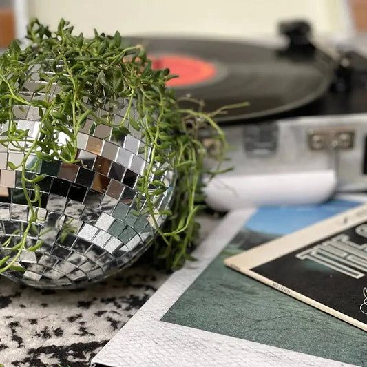 Disco Ball Flower Hanging Vase - The Gift Shop
