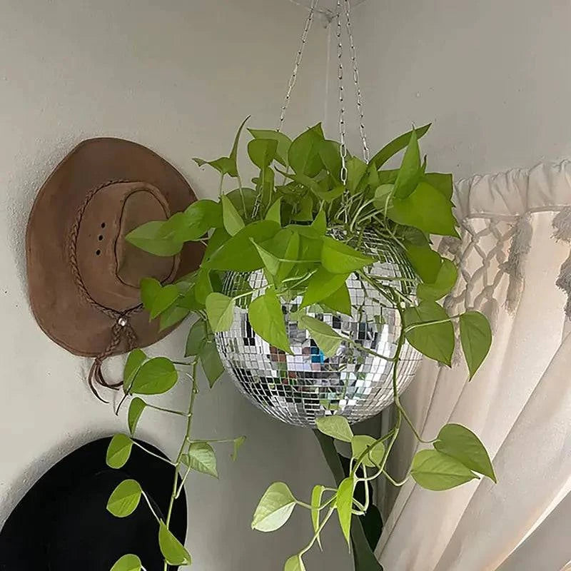 Disco Ball Flower Hanging Vase - The Gift Shop