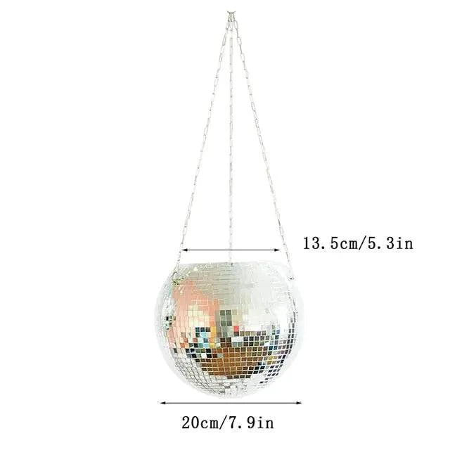 Disco Ball Flower Hanging Vase - The Gift Shop