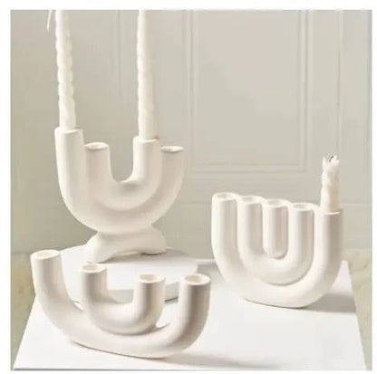 Ceramic Candlestick Holders - The Gift Shop