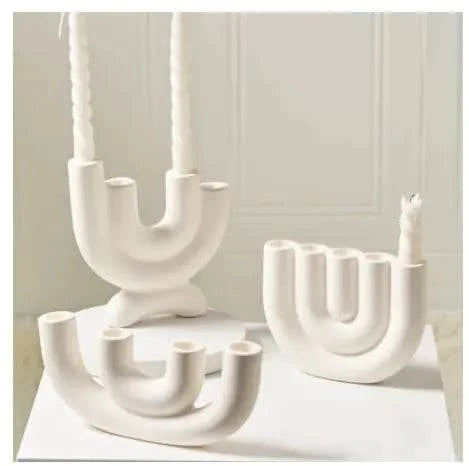 Ceramic Candlestick Holders - The Gift Shop