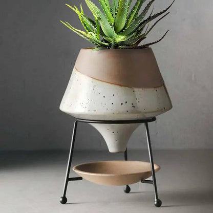 Handcrafted Ceramic Flowerpot - The Gift Shop