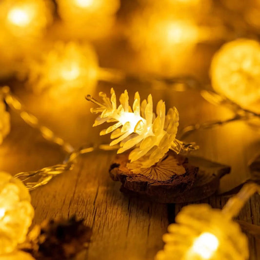 LED Warm Pinecone Lamp - Nature-Inspired Indoor/Outdoor Lighting - The Gift Shop