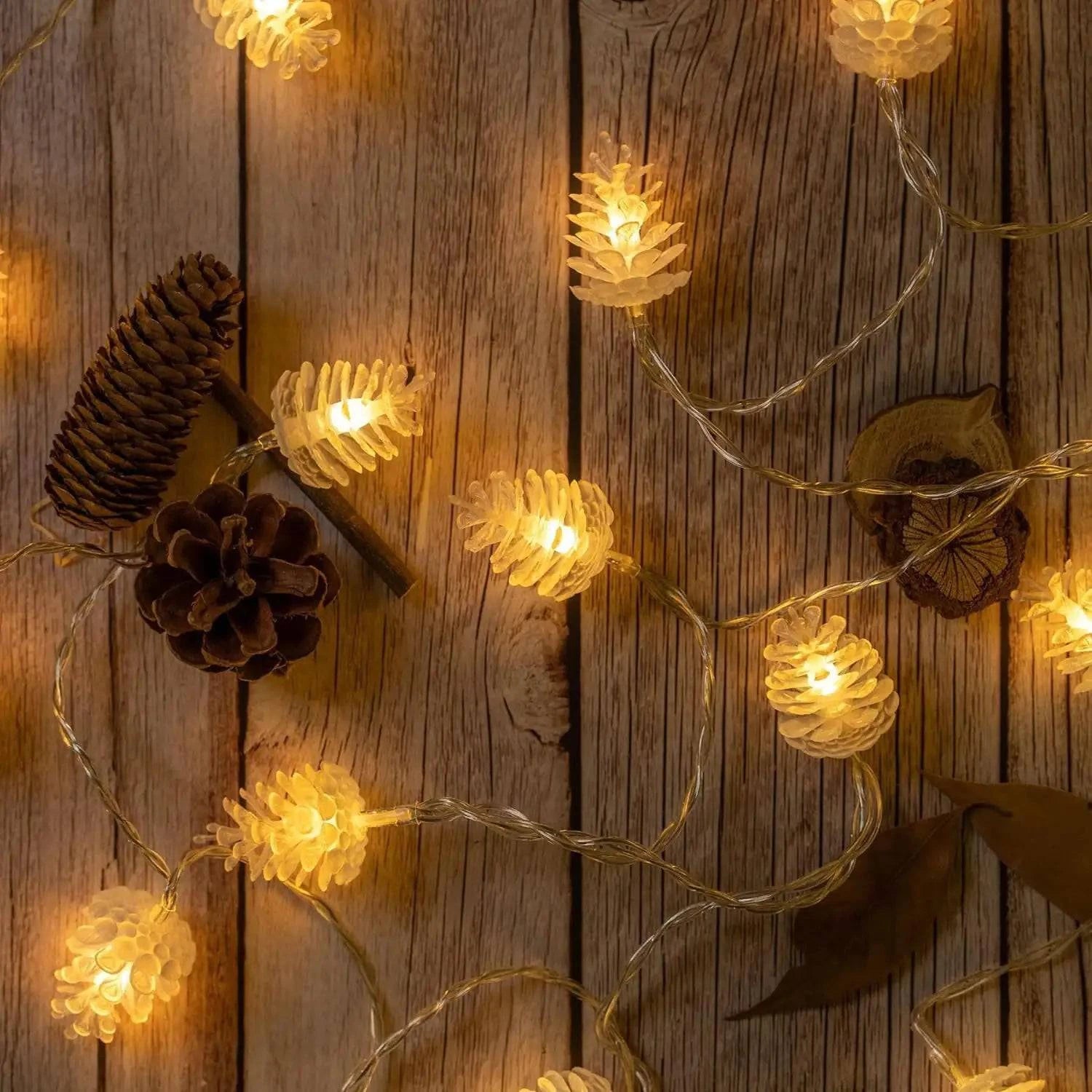 LED Warm Pinecone Lamp - Nature-Inspired Indoor/Outdoor Lighting - The Gift Shop