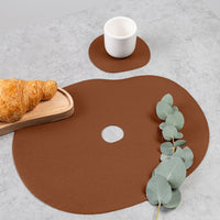 Set of coaster and placemat