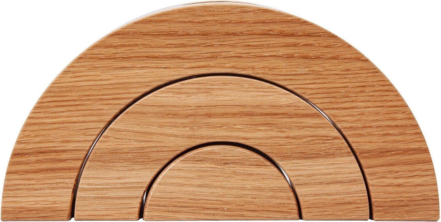 Oak Tealight Holder Set