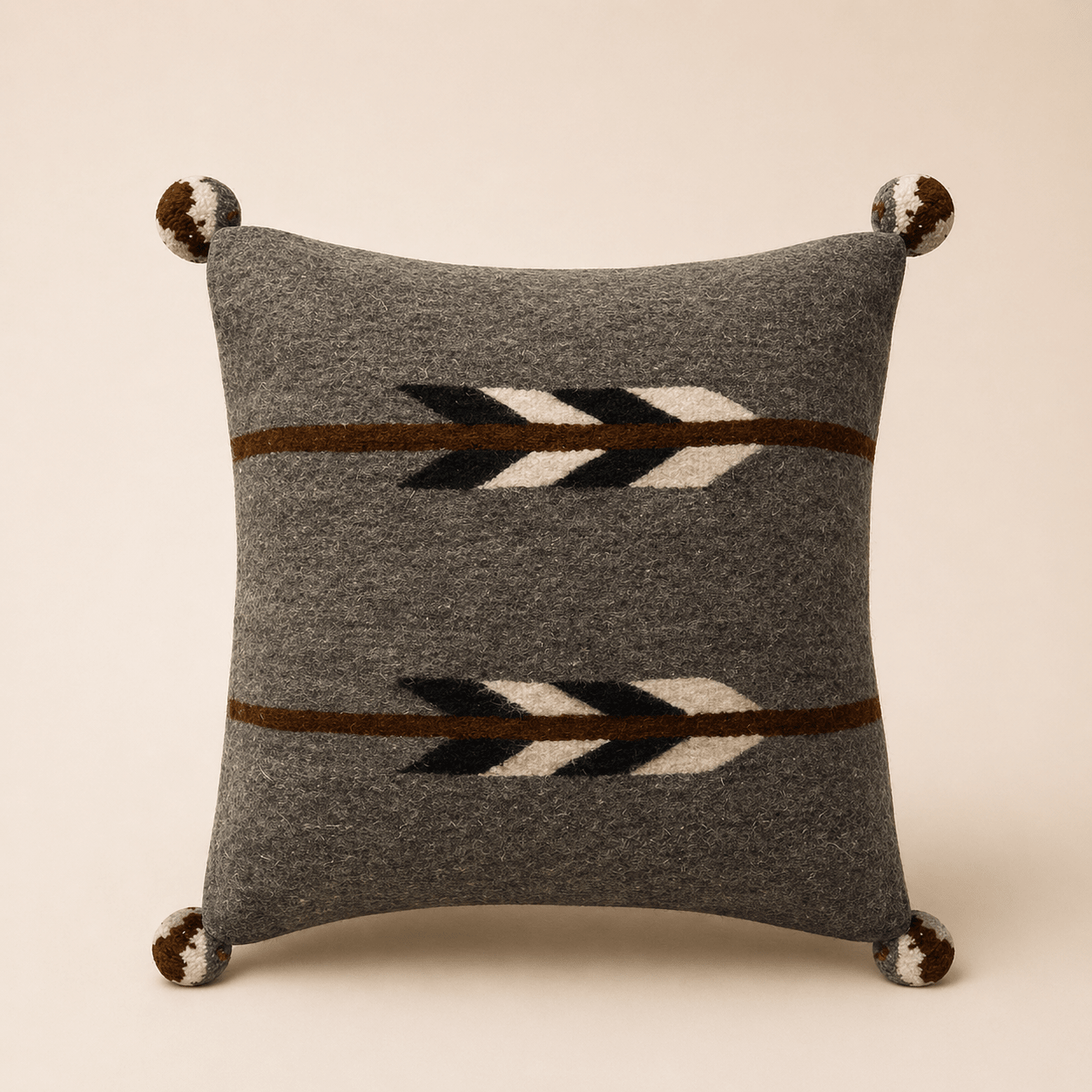 Oaxacan Arrow Wool Cushion