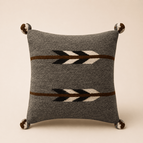 Oaxacan Arrow Wool Cushion