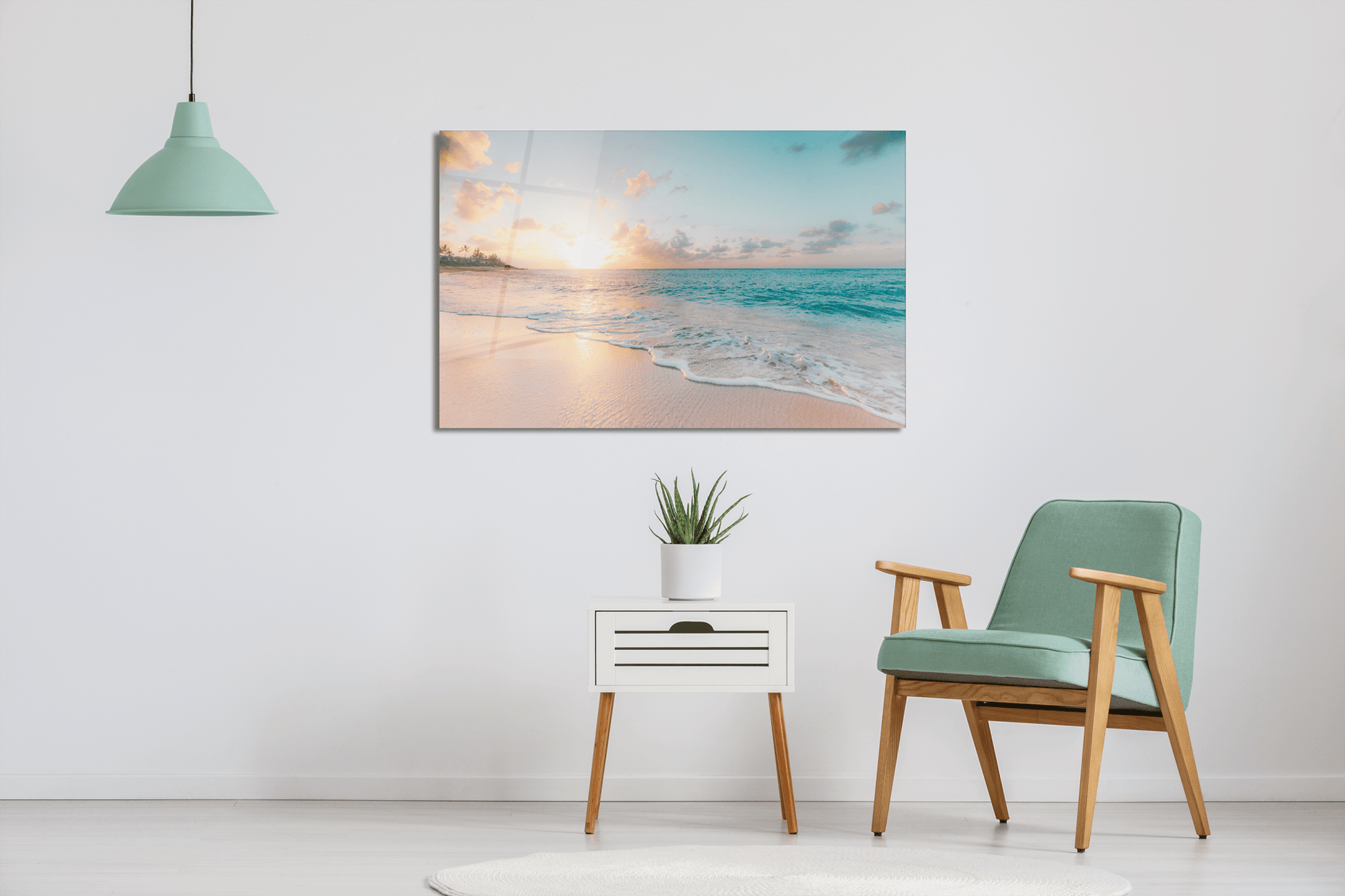 Ocean - Inspired Tempered Glass Wall Art – Thoughtful Gift from The Gift Shop UAE