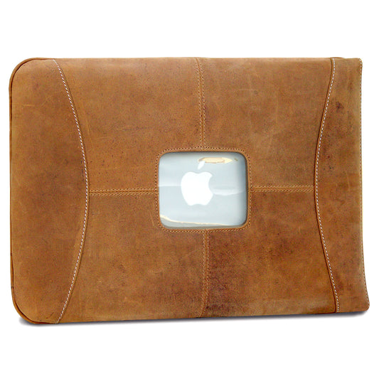MacCase Premium Leather 15" MacBook Sleeve - The Gift Shop