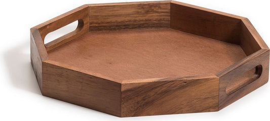 Octagon Acacia Wood Serving Tray – Thoughtful Gift from The Gift Shop UAE
