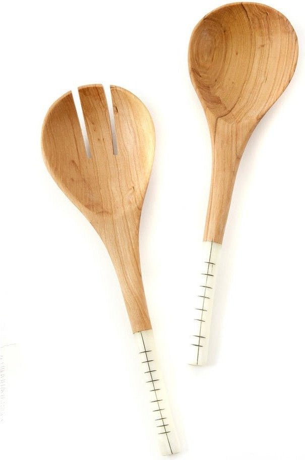 Olive Wood Salad Servers