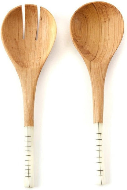 Olive Wood Salad Servers