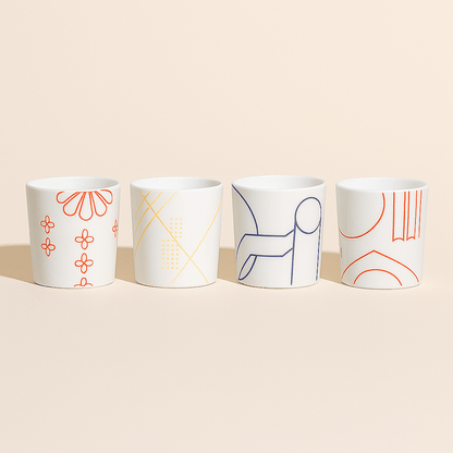 Parisian Porcelain Candle Set