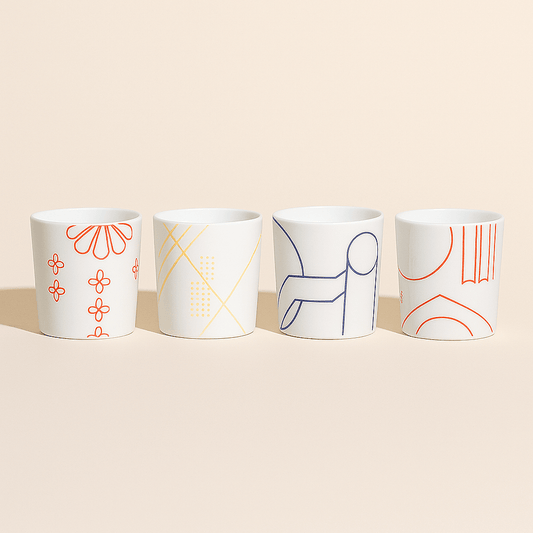 Parisian Porcelain Candle Set