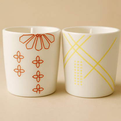 Parisian Porcelain Candle Set
