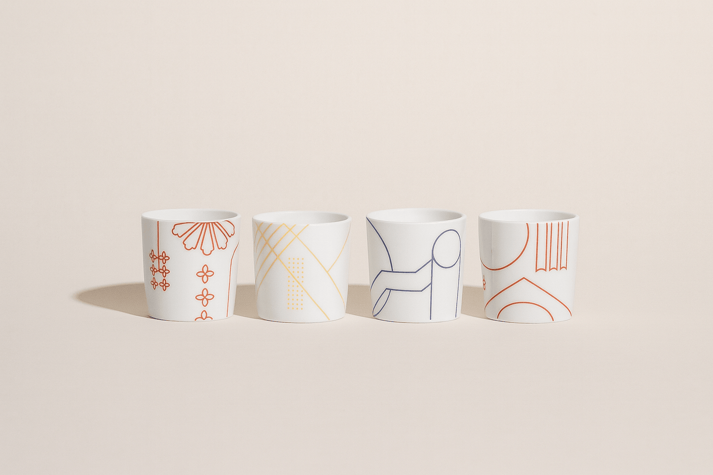 Parisian Porcelain Candle Set
