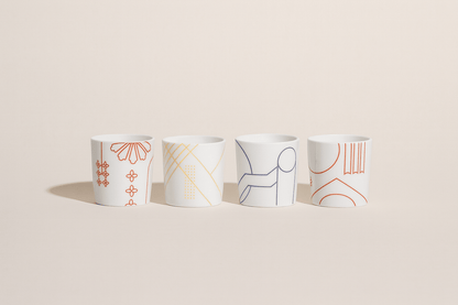 Parisian Porcelain Candle Set
