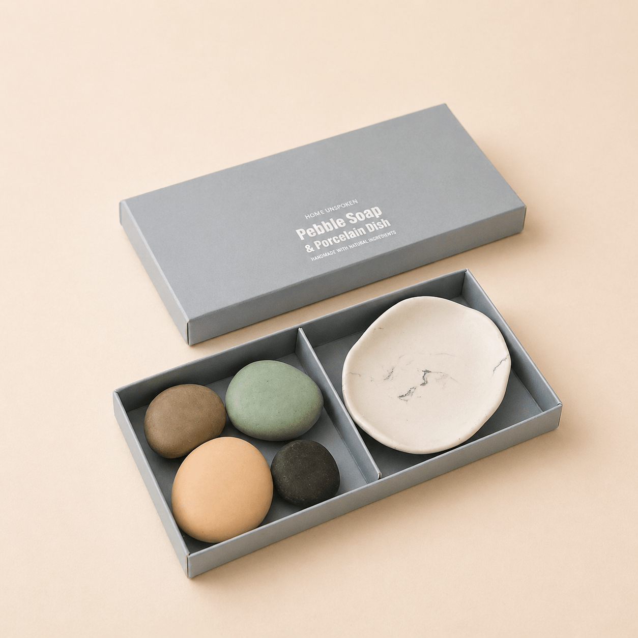 Pebble Soap & Porcelain Dish – Thoughtful Gift from The Gift Shop UAE