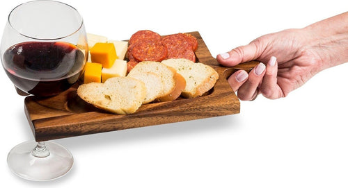 Personal Charcuterie and Wine Glass Holder – Thoughtful Gift from The Gift Shop UAE