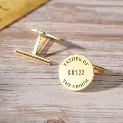 Personalized Father of the Groom Cufflinks – Thoughtful Gift from The Gift Shop UAE