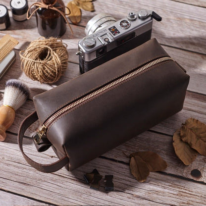 Personalized Leather Dopp Kit for Groomsmen – Thoughtful Gift from The Gift Shop UAE