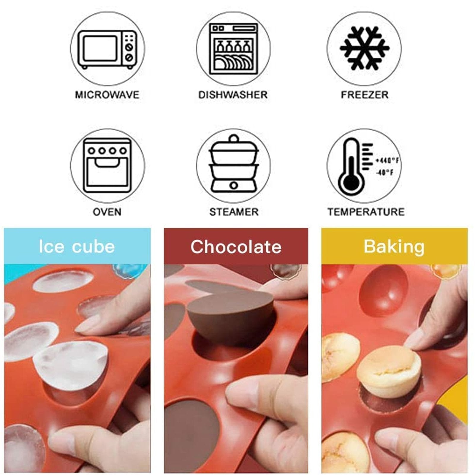 Silicone Chocolate Bomb Mold – Versatile & Food-Safe Baking Essential - The Gift Shop