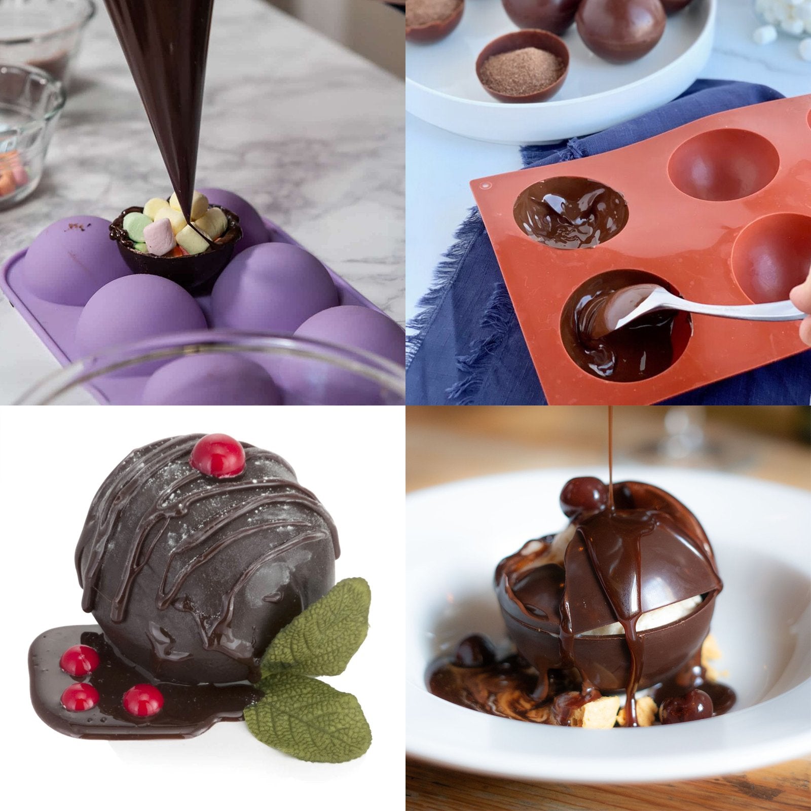 Silicone Chocolate Bomb Mold – Versatile & Food-Safe Baking Essential - The Gift Shop