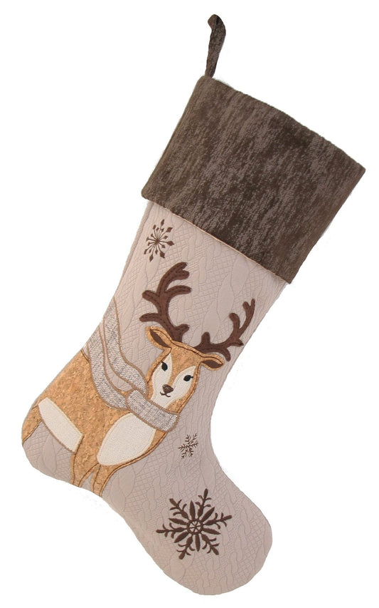 Christmas Stocking - Reindeer - The Gift Shop